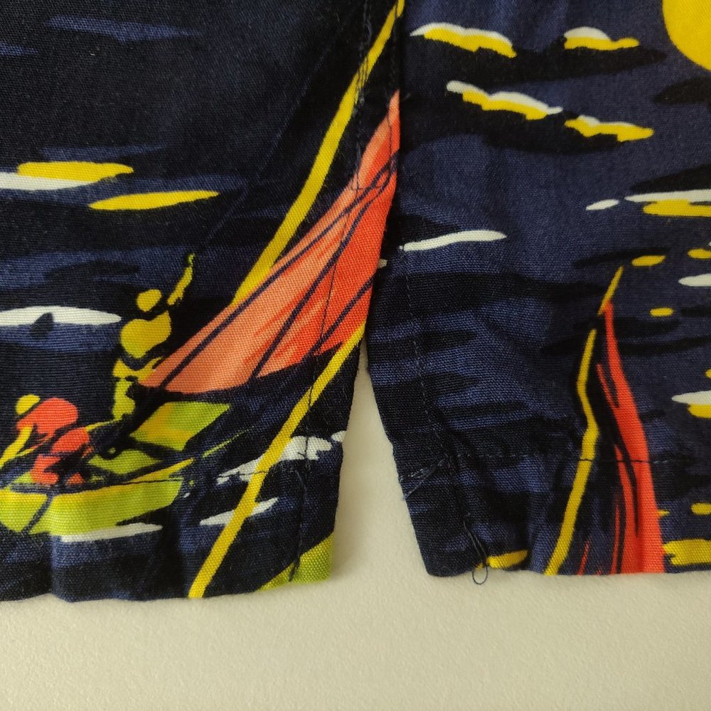 Vintage Polo Ralph Lauren Hawaiian Shirt Sailboats - Picture 5 of 7